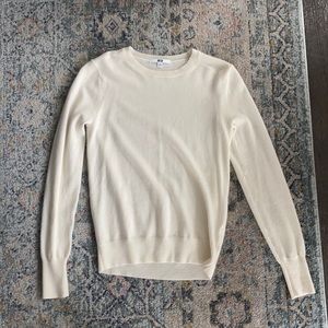 Uniqlo Cream 100% Cashmere Sweater